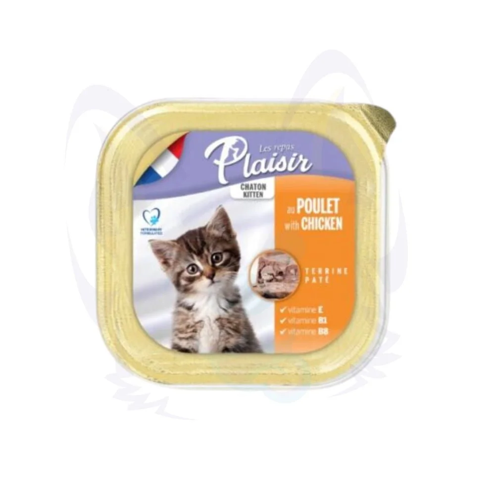 Pâté Plaisir Kitten pour chatons au poulet